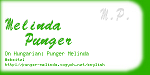 melinda punger business card